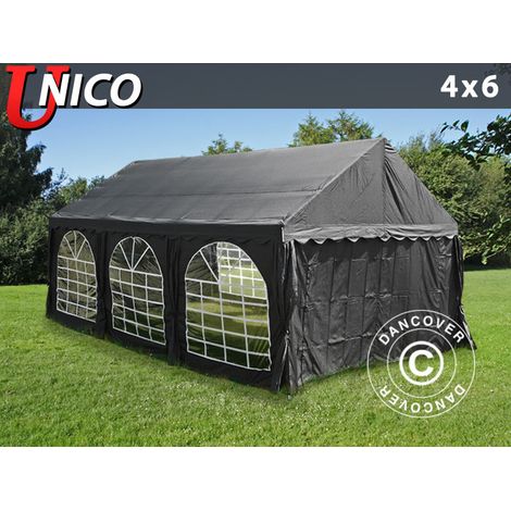 Tente de réception UNICO 4x6m, Noir - Dancover
