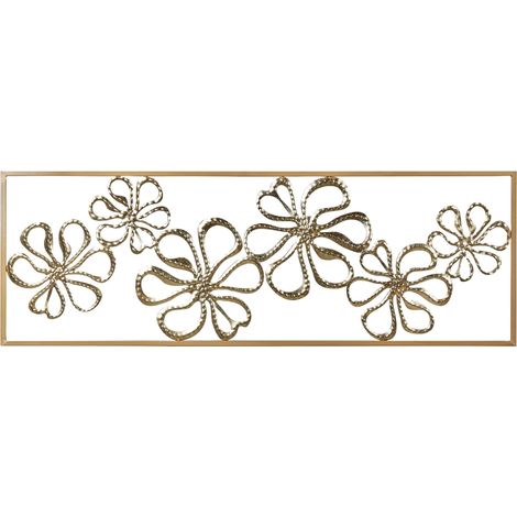 Wandobjekt Blume CERIUM Metall 31 cm Gold (1/5)
