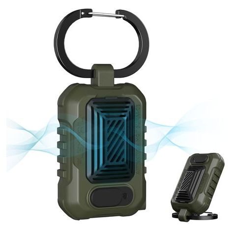 Mosquito repellent for outdoor activities, camping, hiking, IPX4 waterproof, improved version, battery-free, without mosquito repellent pads (green) (1/5)