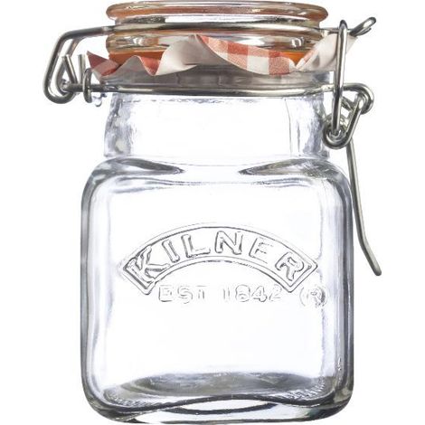 Bocal à épices Kilner Carré 70ml Conservation Hermétique Optimale Et Design Carré Compact. - Kilner