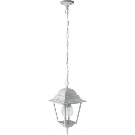FAB 149291001  Aluminium Outdoor Pendelleuchte Spica 1xe27 Weiß Ip44 Regx21,5x21,5 Cm