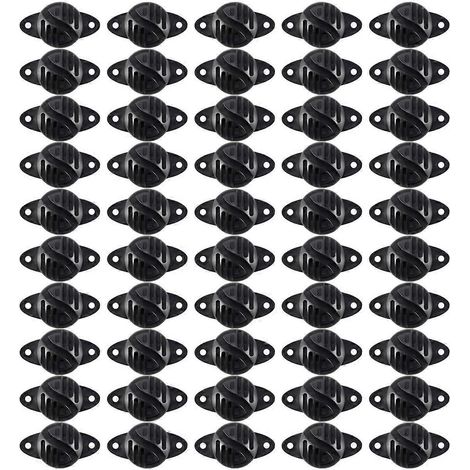 Isolateurs hémisphériques pour clôture électrique pour animaux, lot de 50 pièces. (1/5)
