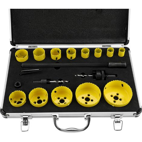 Ensemble de 17 forets ronds pour métaux et outils de coupe pour acier (1/5)