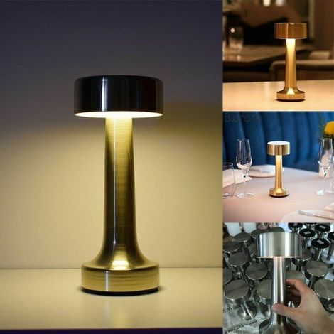 Lampe De Table Led Vintage Rechargeable Par Usb Lumière Chaude Pour Bars (1/5)