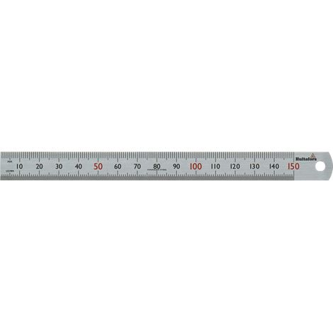 Hultafors Stahlmaßstab (Halb-) Milimeterteilung, Länge 15 cm, aus Stahl