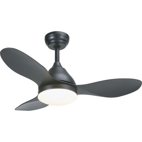 Ventilador de techo LED Stel Mini CCT Dim (24W) Negro