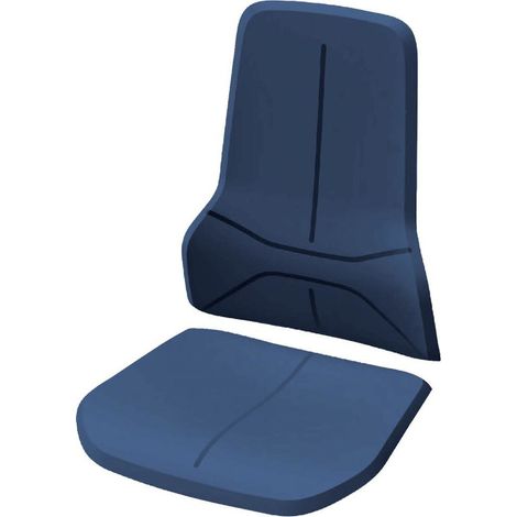 Assise fauteil bleu Stoff (Par 4) (1/3)