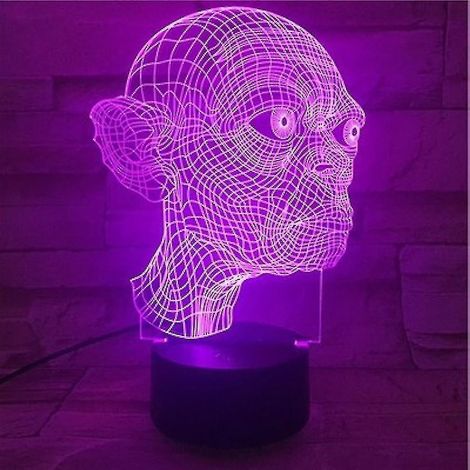 Lampe de chevet LED 3D Le Seigneur des Anneaux et le Hobbit, à couleurs changeantes