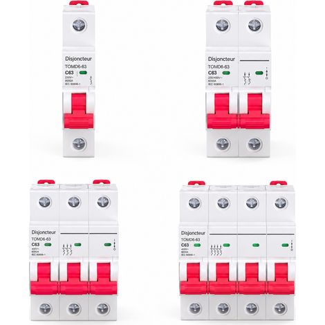 Disjoncteur modulaire miniature AC TOMD6 1P 20A 6kA 1p 20a 20 9,5 × 8 × 2,1 cm 125 g – Livraison gratuite (1/5)