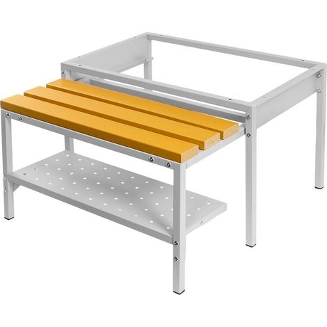 Base con panca estensibile in WPC per armadio OHS con ripiano per scarpe Mega-M con vite J-80 N
