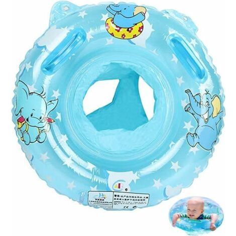 Baby buoy, baby pool seat, inflatable buoy, floating buoy (blue buoy) (1/5)
