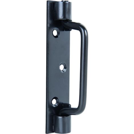 Poignée de porte – St. Etienne – noire – 127 x 30 mm – qualité supérieure – Marque (1/2)