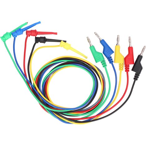5er-Pack Multimeter-Messleitungen mit Bananenstecker, 30 V AC, 60 V DC, 15 A, Messleitung für Wartungszwecke (1/5)