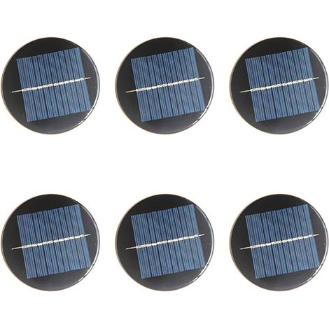 Set mit 6 Mini-Solarzellen (6 V, 80 mm) für Solarenergie, DIY-Projekte, Haus, Garten, Wissenschaft – Spielzeug – Akkuladegerät (1/5)
