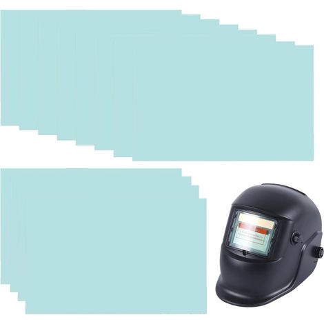 Lot de 20 verres de protection de soudure - 110 x 90 mm - Verres de rechange pour casque de soudage (1/5)