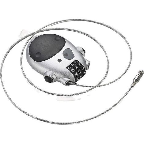 serrure Portable Combinaison 3 Chiffres Argent 1pc, Serrure De Sac Dos Pour Poussette Serrure De Scurit Serrure De Vlo Pour Poussette Serrure D (1/4)