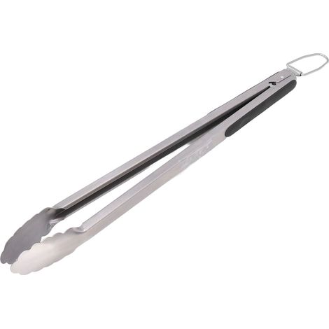 Pince de cuisine antiadhésive en acier inoxydable avec anneau de suspension, idéale pour barbecue et camping (1/5)