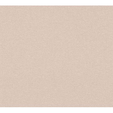 Papier peint monochrome rose Tapisserie unie effet métallique style minimaliste Papier peint intissé idéal pour chambre (1/4)