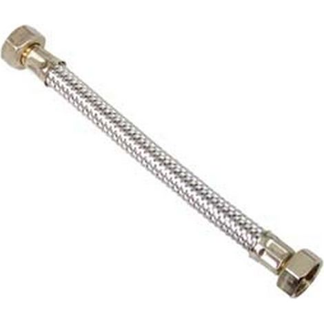 10PZ FLESSIBILE INOX F1/2 - F1/2 - F 1/2" F 1/2" cm.35