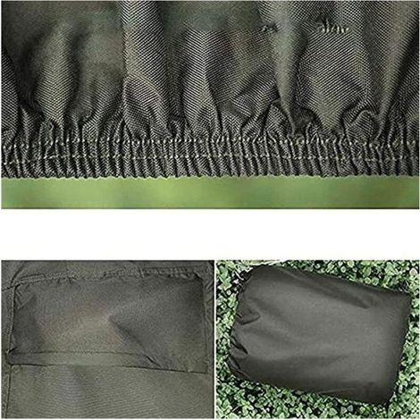 Housse de Protection Imperméable pour Tondeuse à Gazon ，Protection UV Housse de Tracteur de Pelouse en Tissu Oxford Taille XL (1/3)
