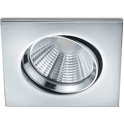 LED Einbaustrahler PAMIR eckig schwenkbar dimmbar Chrom 5,5W (1/5)