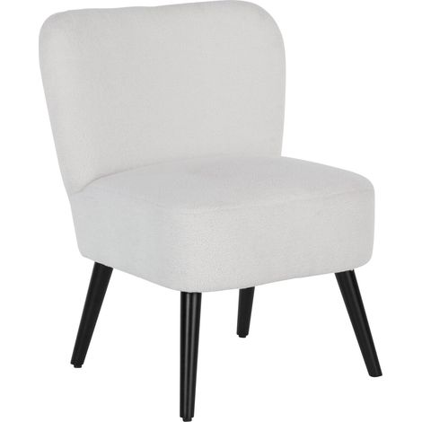 Antonio-Chaise en velours blanc (1/5)