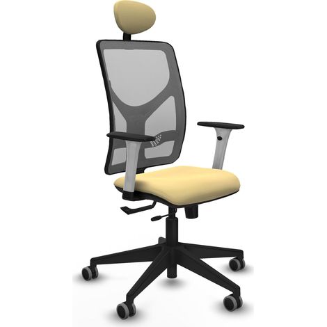 Sedia da ufficio piqueras y crespo Motilla beige pelle sintetica (1/2)