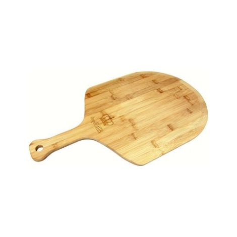 1 Pelle à pizza en bambou, 30x30cm, planche à découper multifonction, poignée ergonomique, pour cuisson et service (1/5)