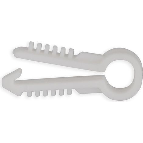 Sachet de 100 chevilles passe-câble 6mm - blanches (1/2)
