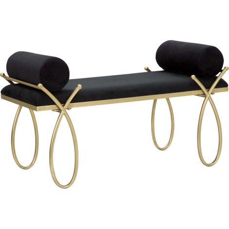 BENCH RIBBON BLACK CM 112,5X49X53 (1/4)