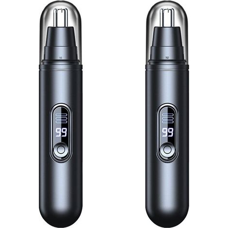 Neushaartrimmer - USB-C Oplaadbaar - Waterdicht - 360° Draaibare Kop - 2 Stuks