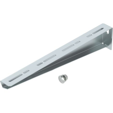 OBO Bettermann Voladizo de pared y poste con tornillo de fijación M10x25 B410mm Acero cincado, 6424759
