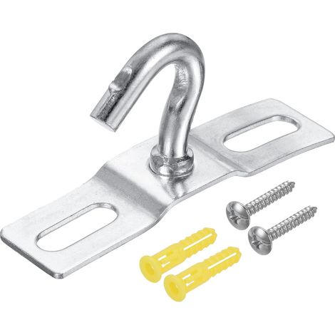 Packung von 3 Pad Auge Platte Deckenhaken Wandhalterbügel 67mm Galvanisé (1/4)