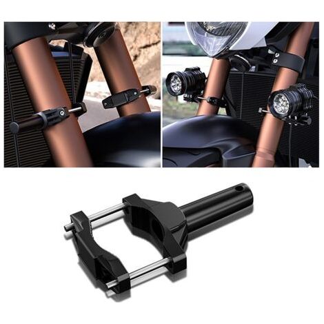 BUNTHAUS PA 2 Pièces Support De Phare De Moto Pinces De Montage De Lumière Tout-Terrain Supports D'extension De Projecteur pour Pare-Chocs De Moto Universel (1/4)