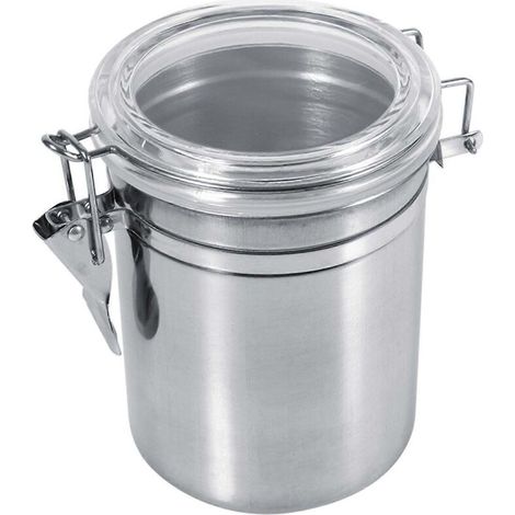 boîte de conservation alimentaire en acier inoxydable pour la cuisine, idéale pour le sucre, le thé, le café et les grains de café (101012,5 cm) (1/5)