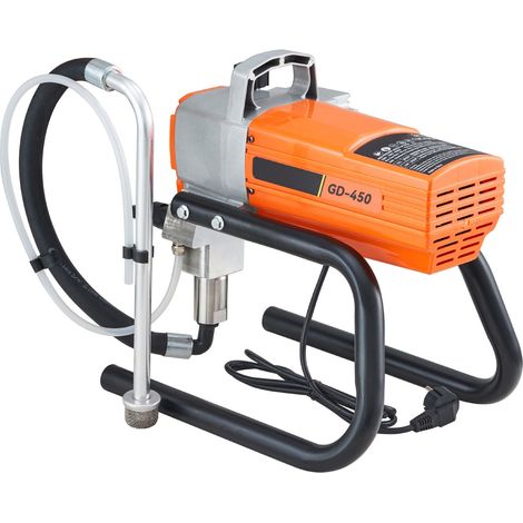 Pistolet de peinture sans air 1500W, 3000PSI, pour métal industriel (navires, ponts, tours, poteaux) (1/5)