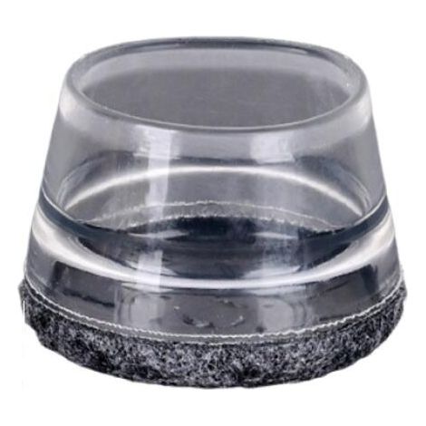 Juego de 12 protectores para patas de sillas y taburetes (aptos para patas de 2,1 cm a 3 cm, color gris). (1/5)