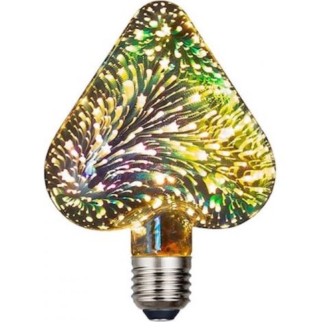 1 Ampoule Edison Feu d'artifice, Verre haute transparence, 8 Modes éclairage, Télécommande, Intérieur Extérieur (1/5)