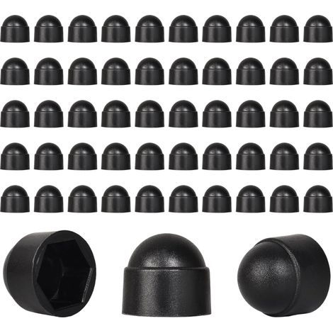 50 Pièces de Capuchons à Vis M10, Capuchons de Protection d'Écrou en Plastique Hexagonaux, Clé de 17 mm, Anti-Âge et Antirouille, Prolongent la Durée de Vie des Vis et Améliorent la Sécurité (M10) (1/5)