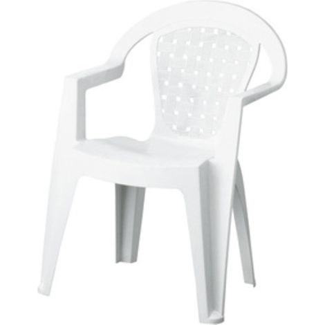 1PZ POLTRONA RESINA ANTISCIVOLO BIANCA
