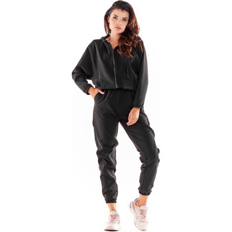 Lässige, lockere Hose, schwarz, Größe S (1/5)