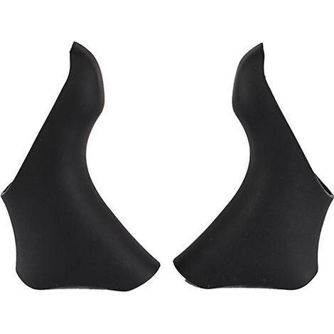 Cuffie protettive per leve del cambio, per bici da strada. Compatibili con le serie SHIMANO 105 ST 5600/6600. Cappucci protettivi in silicone, neri (coppia). (1/4)