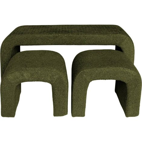 sweeek - Bank und Satzhocker Bouclé (1/5)