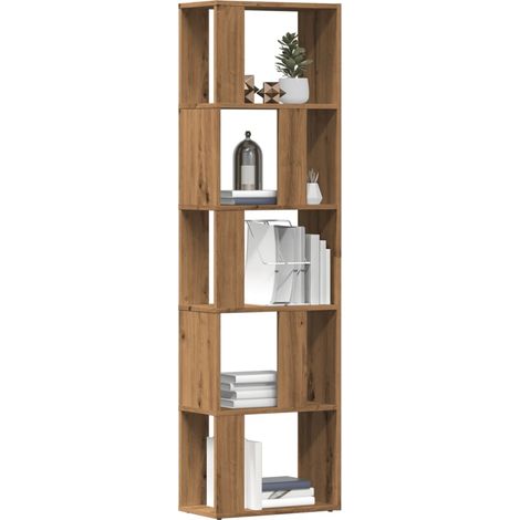 Estantería de madera de ingeniería roble artisan 45x24x159 cm vidaXL
