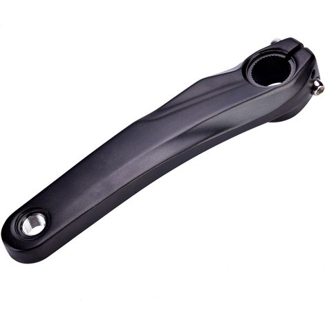 Linker Fahrradkurbelarm aus Aluminiumlegierung, für 590 610 SLX XT XTR Kurbelgarnitur (schwarz).