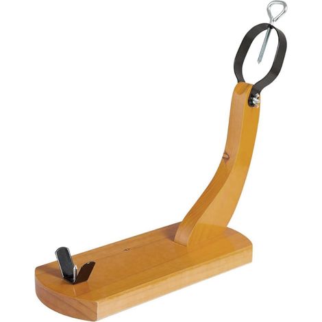 Ferma Prosciutto in Legno con morse in ferro per taglio preciso a mano - Misura 40x16,5x40 cm - Modello Gondola (1/5)