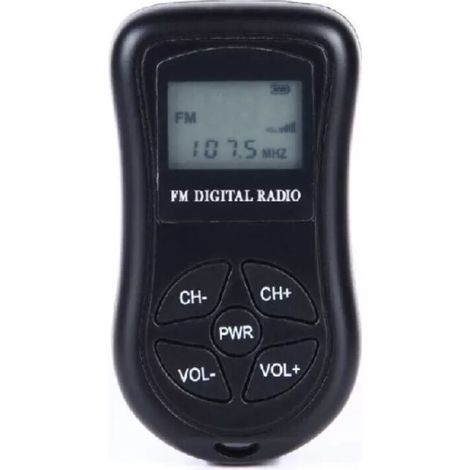 Mini radio stéréo alimentée par batterie (60-108 MHz), récepteur radio FM portable avec DSP, écran LCD (1/5)