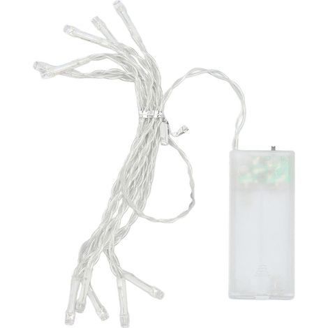 Guirlande lumineuse LED couleur 10 perles 1,5 m pour extérieur camping mariage scintillante décorative (1/5)