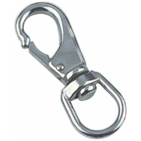 Moschettone girevole in acciaio inox formato A4 - 1 pezzo - 118 mm