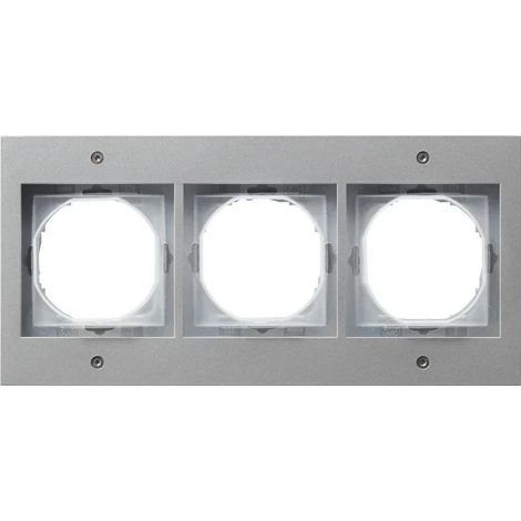 Gira Marco embellecedor 3f Gira TX44 (WG UP) F Alu [021365], 0213 65